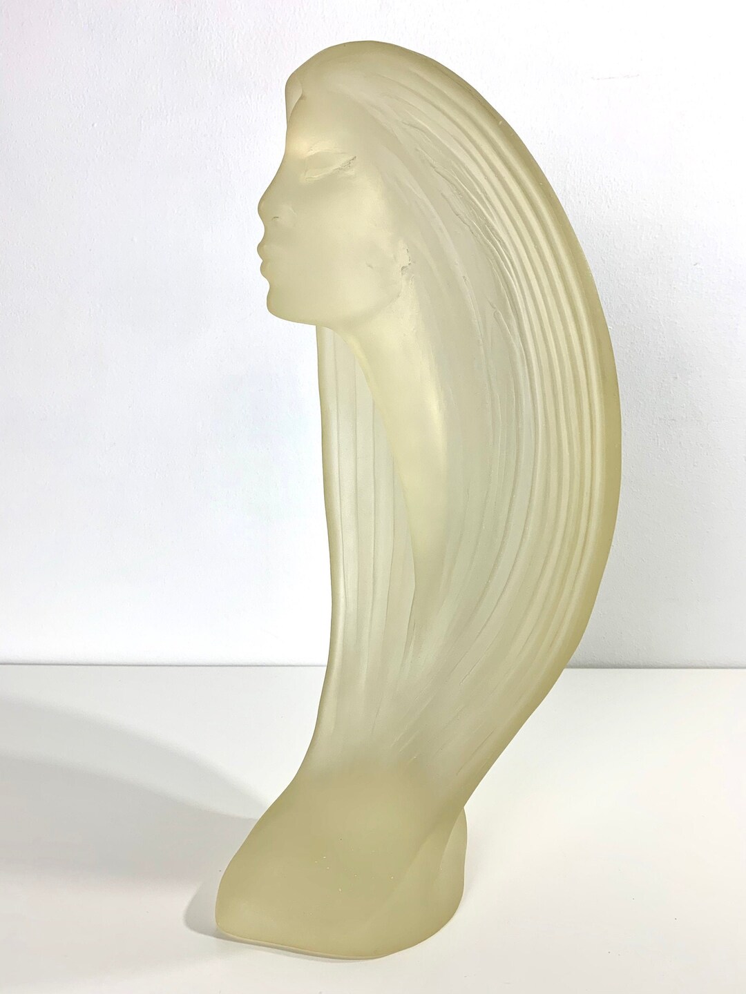 Austin Prod Inc 80s Resin Woman Bust Hair Wind Sculpture Austin Prod Inc 80s Resin Woman Bust Hair Wind Sculpture