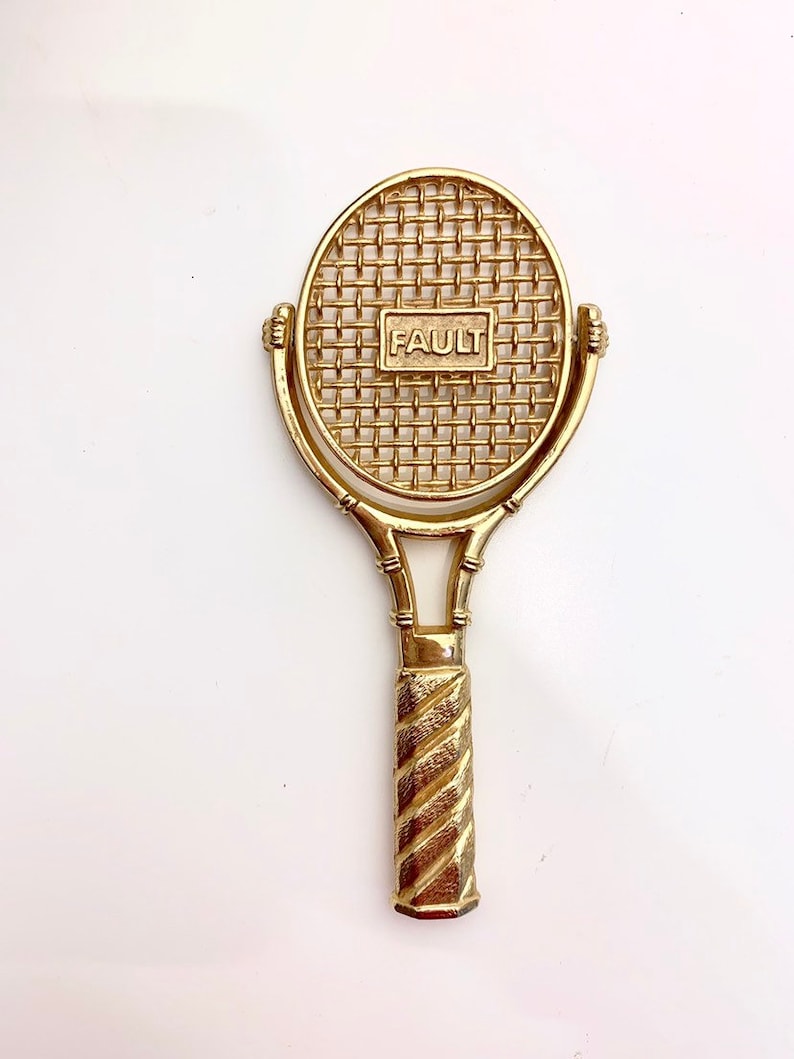 Brass Tennes Racquet Letter Opener for Trophy or Gift