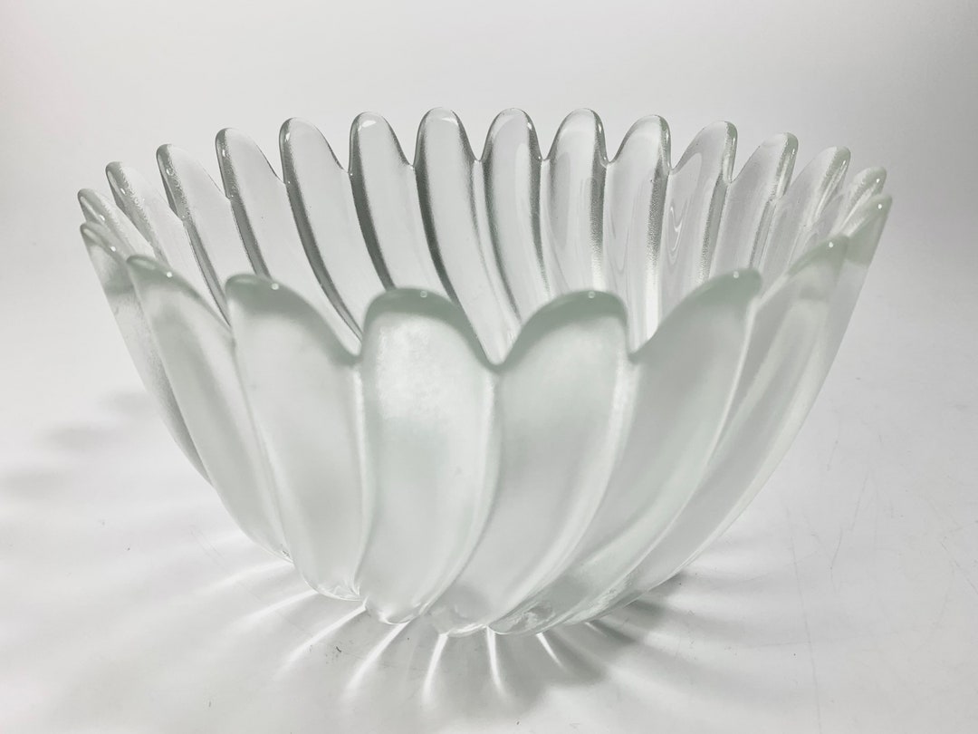 Studio Nova Solaris Clear Glass Serving Bowl Serveware Vintage Mid