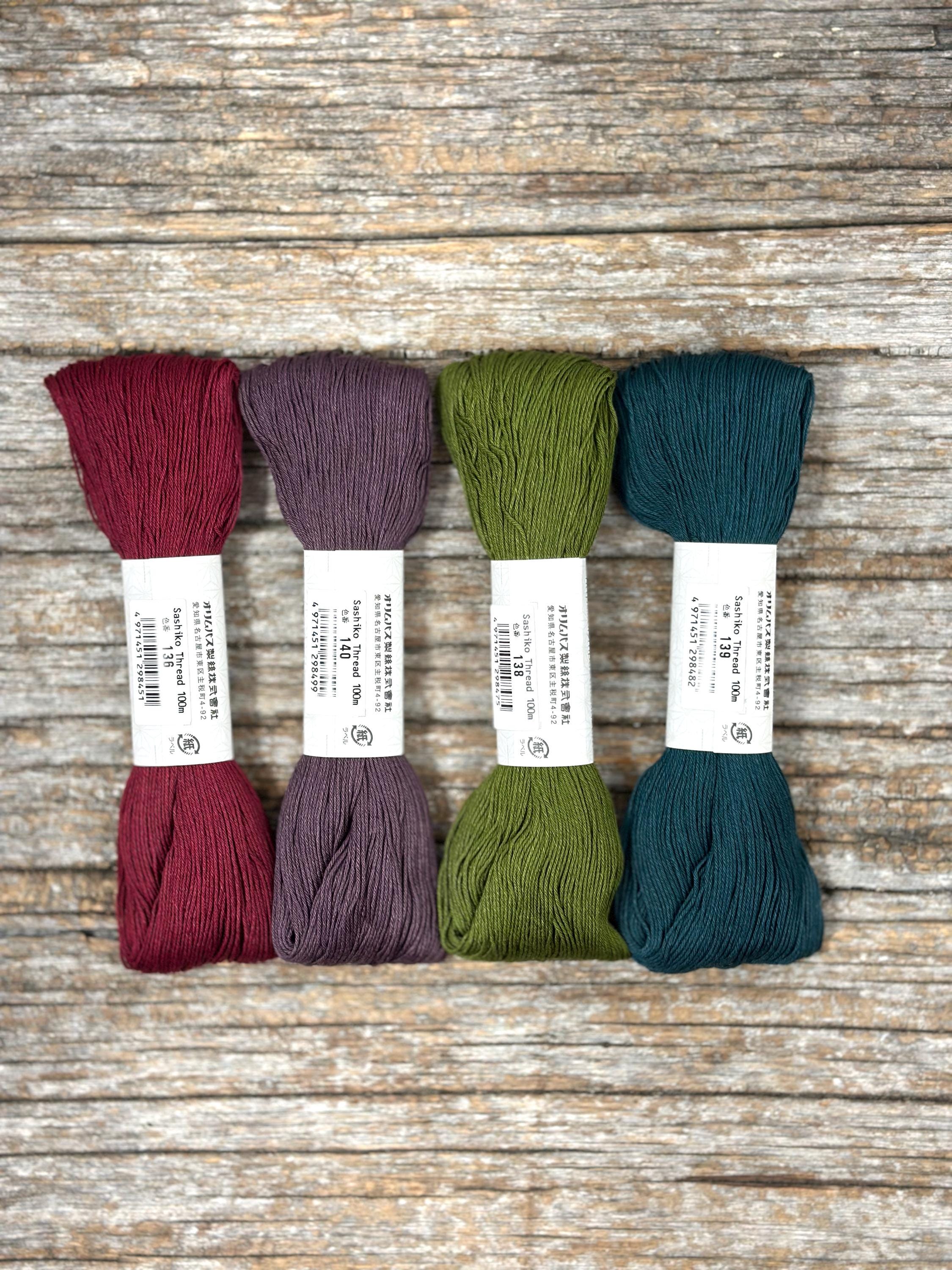 Olympus Sashiko Garn – Hellblau, 100% Baumwolle, 20 M Strang, Für Stickerei & Quilten