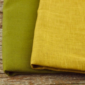 Linen Fabric Solid Single Colour Wide Sold by Half Meter Made in Japan image 5