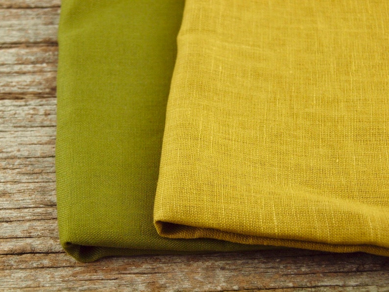 Linen Fabric Solid Single Colour Wide Sold by Half Meter Made in Japan image 5