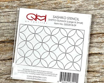 Shippo Sashiko Acrylic Stencil : Shippo Tsunagi Design Two Sizes Sets