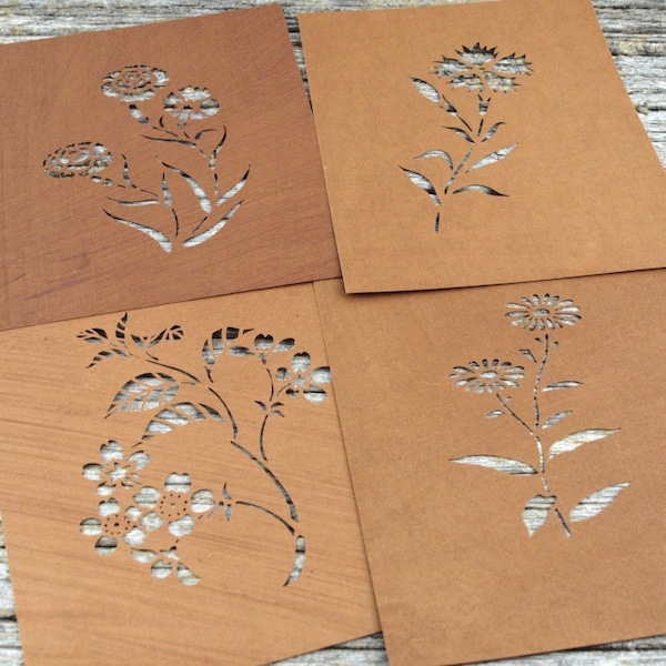 Flower Stencils Katazome Tool Floral Images for Creative Play