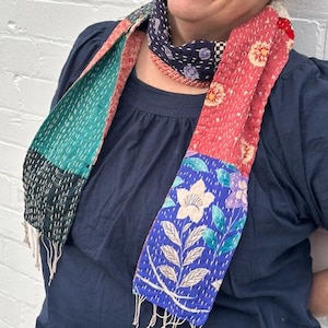Kit to Create Your Own Silk Scarf with Vintage Japanese Fabrics