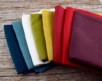 Linen Fabric Solid Single Colour Wide Sold by Half Meter Made in Japan