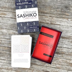 Baralho de cartas Sashiko por Susan Briscoe Padrões, técnicas e cartas de inspiração