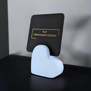 Porte-cartes de visite en forme de coeur, porte-cartes de visite en béton