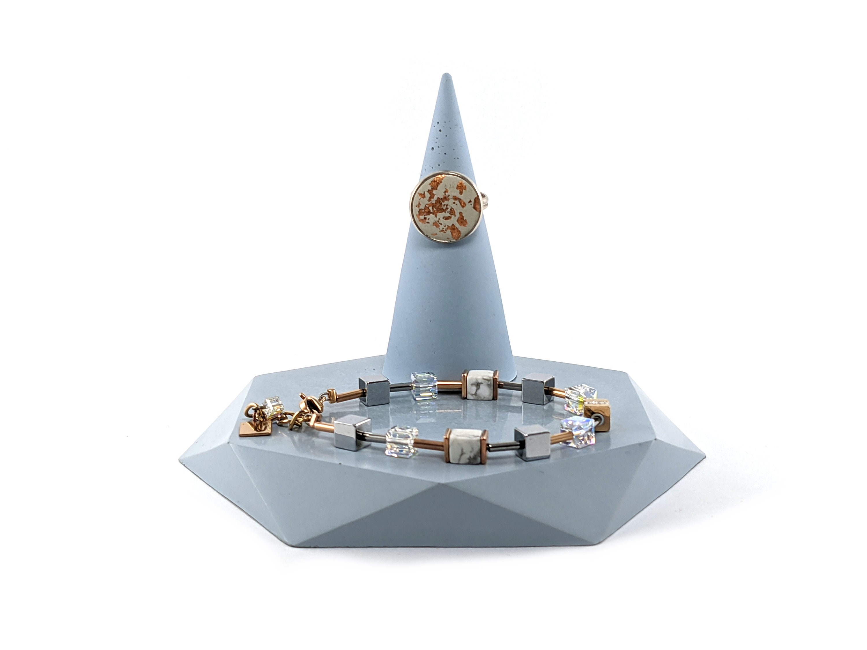 Jewelry display set Jewelry stand set Cone ring display Etsy