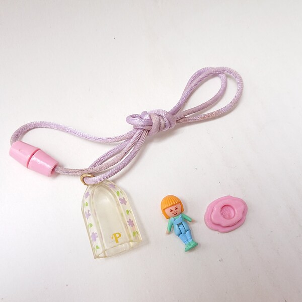 Polly pocket vintage, zie door medaillon, jaren '90 speelgoed polly zak