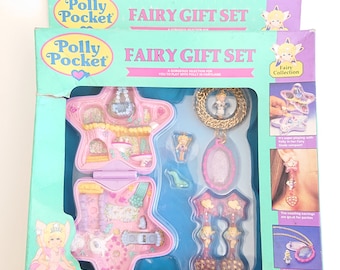 Polly pocket vintage, polly pocket jewelry set, polly pocket fairy giftset, vintage toy, 90s toy,polly pocket rare, new in package, nib,nip