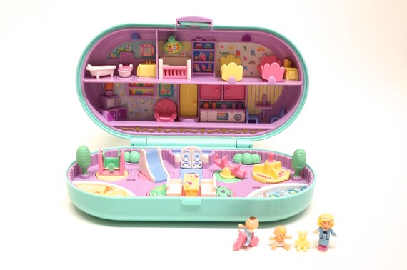 polly pocket babysitting stamper
