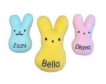 Custom Bunny DOG Toy, Handmade Dog Toy Dog Gift for Dog Lover Gift Squeaker Dog Toy Easter Dog Toy Basket Dog Toy Personalized Spring Toy