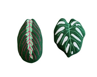 Leaf CAT Toy, Handmade Plant Leaf Cat Toy Kitty Cat Gift for Cat Lover Gift Kitten Cat Toy Catnip Toy Vegan Monstera Prayer Plant Cat Toy