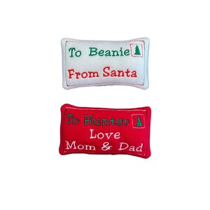 Letter Custom CAT Toy, Letter to Santa Personalized Catnip Toy- Christmas Gift for Cat Lover, Cats and Kittens