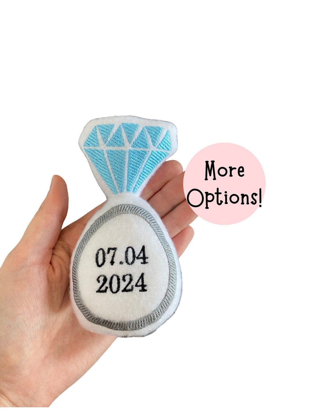 Engagement Ring CAT Toy, Custom Catnip Toy Personalized Proposal Cat ...