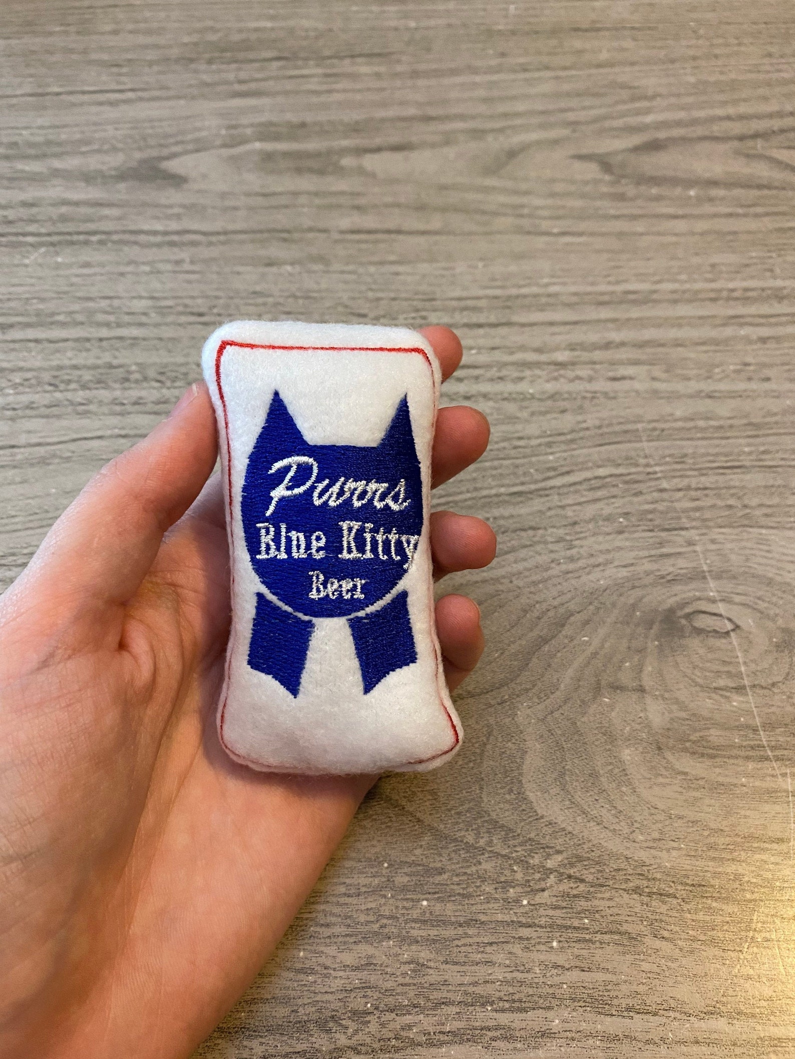 Purrs Blue Kitty Beer Toy Beer Catnip Toy Handmade Cat Toy Etsy