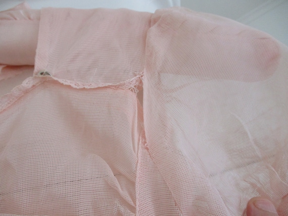 Antique/Vintage 1920's-30's Girl's Sheer Pink Dre… - image 10