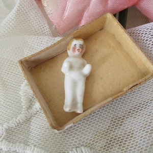 Antique Miniature Doll Frozen Charlotte Porcelain c1800&#39;s 1&quot;