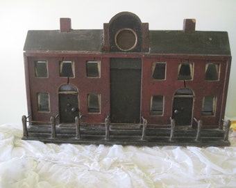 Antikes georgisches Puppenhaus-Architekten-Gebäudemodell Rare c1830, nordischer Stil, englisch