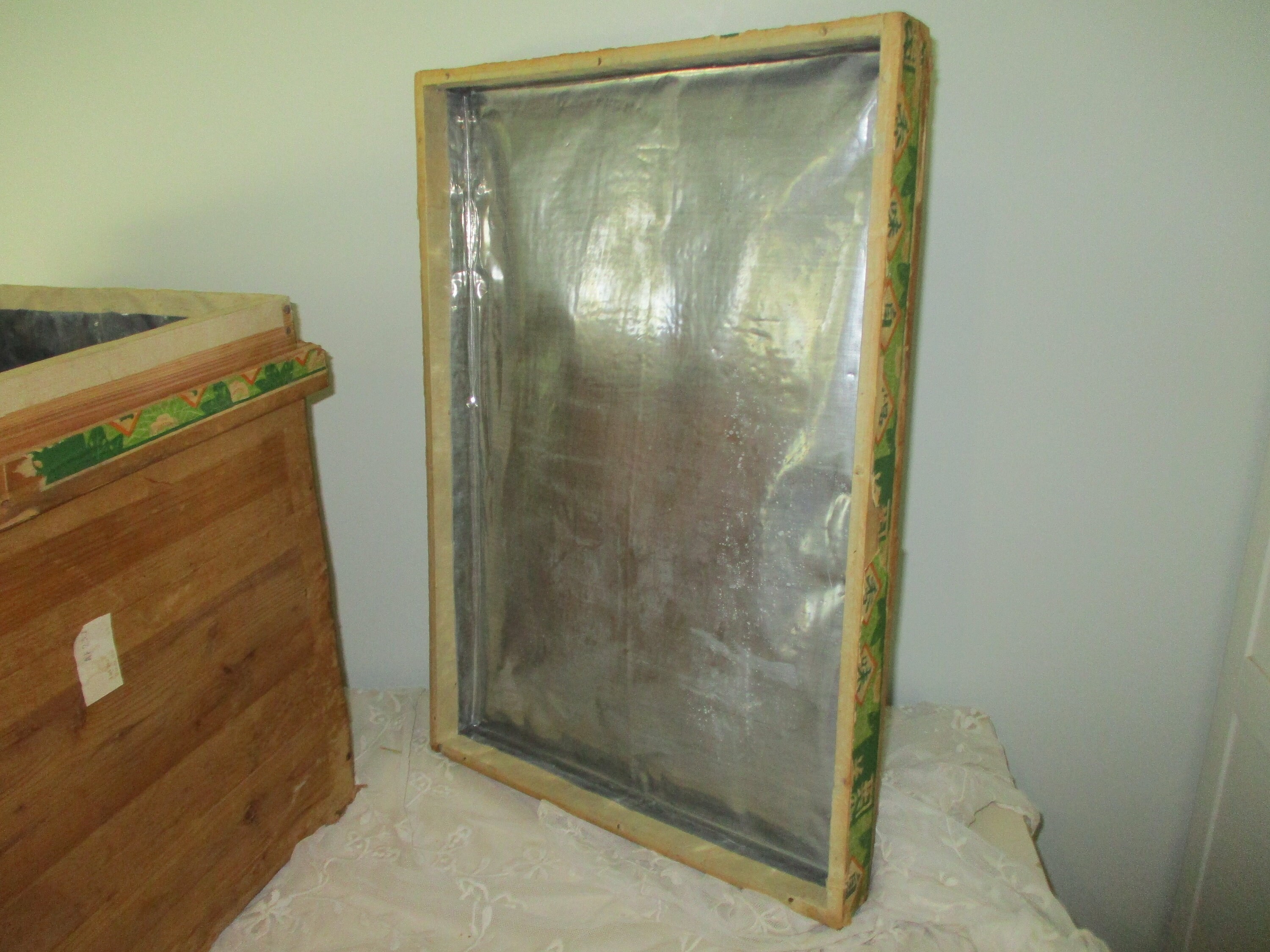 Antique Japanese Tea Shipping Box Container Wood With Camelia Etsy