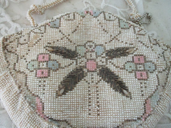 Vintage Beaded Purse Czechoslovakian Art Deco Eve… - image 2