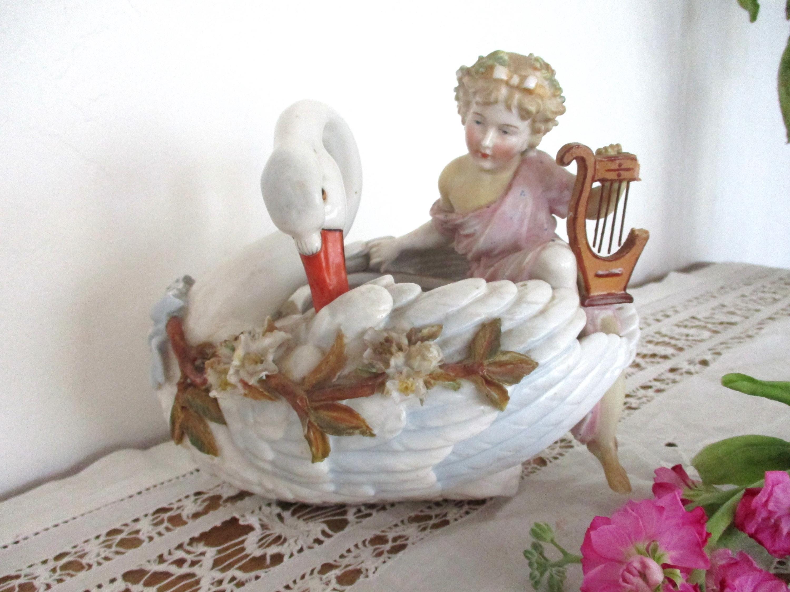 Dresden Swans - Etsy