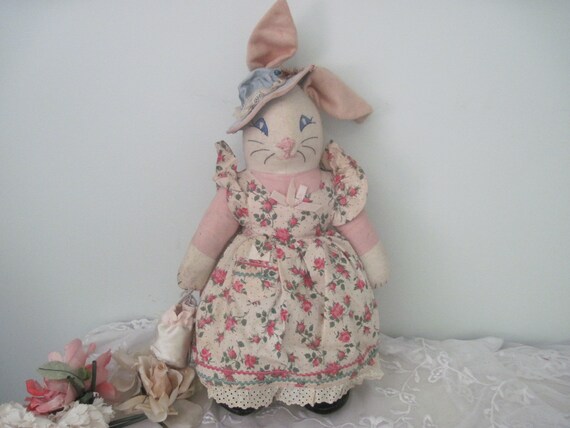 vintage rabbit doll