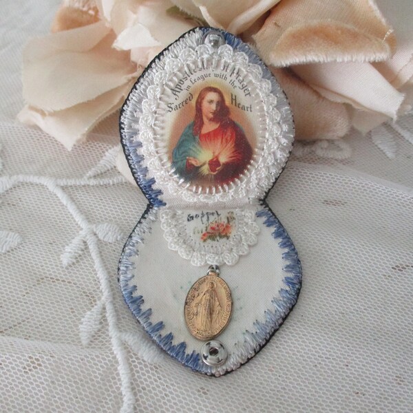 Antique Catholic Embroidery - Etsy