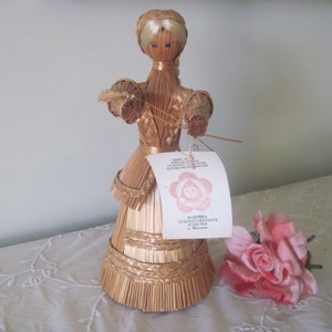 Vintage Doll Russian Handmade Folk Art Straw c1960&#39;s - 70&#39;s