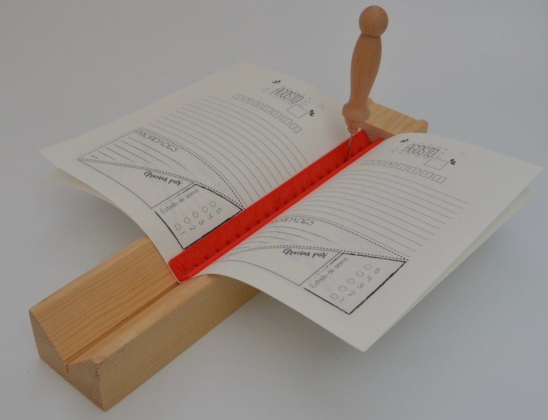 Bookbinding cradle Wooden tool for punching Etsy