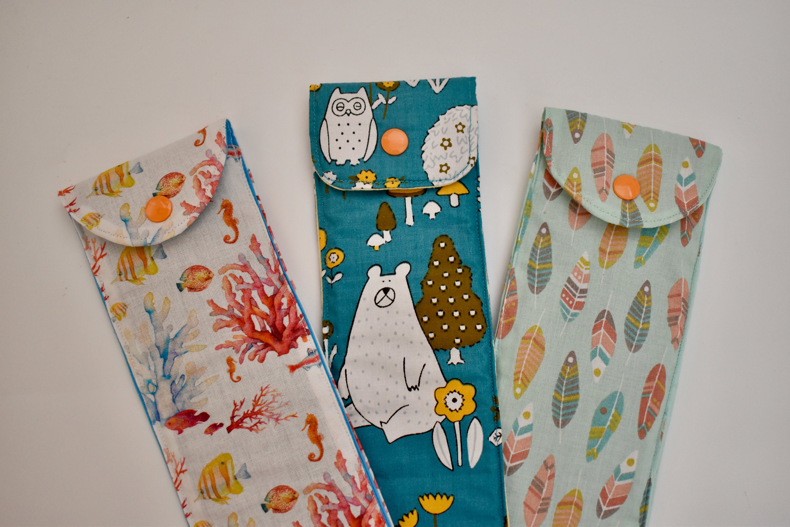 de tela pequeño reglas y regletas Estuche - Etsy España