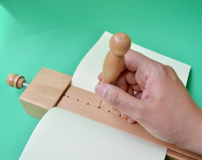 Bookbinding Wooden Tool for Punching Cradle for Bookbinders Etsy