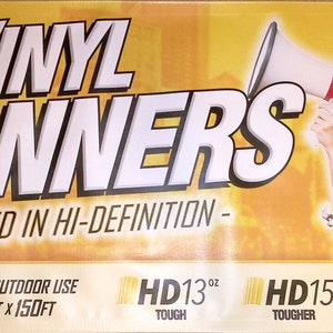 Custom Printed HD Banner Sign Complete with Hem and Grommets // Stunningly Vibrant // Premium Vinyl Scrim // CB0_CUST