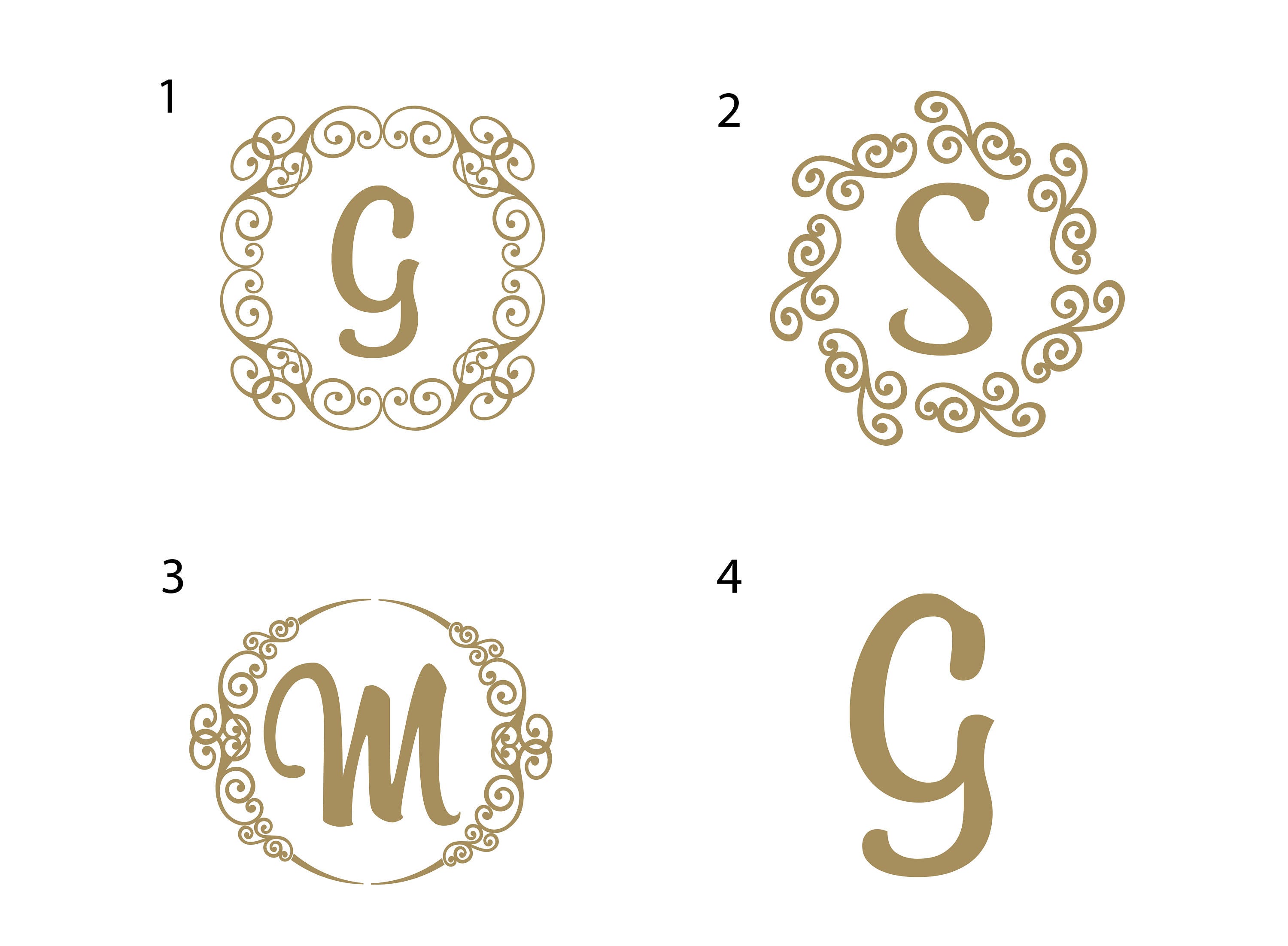 Mailbox Monogram Decal // Modern Font // Update Mailbox // Etsy