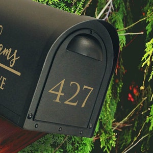 Mailbox Number for Front of Box / DECAL or SINGLE-USE  / Update Mailbox / Commercial Grade Premium Vinyl / MBD0100_3