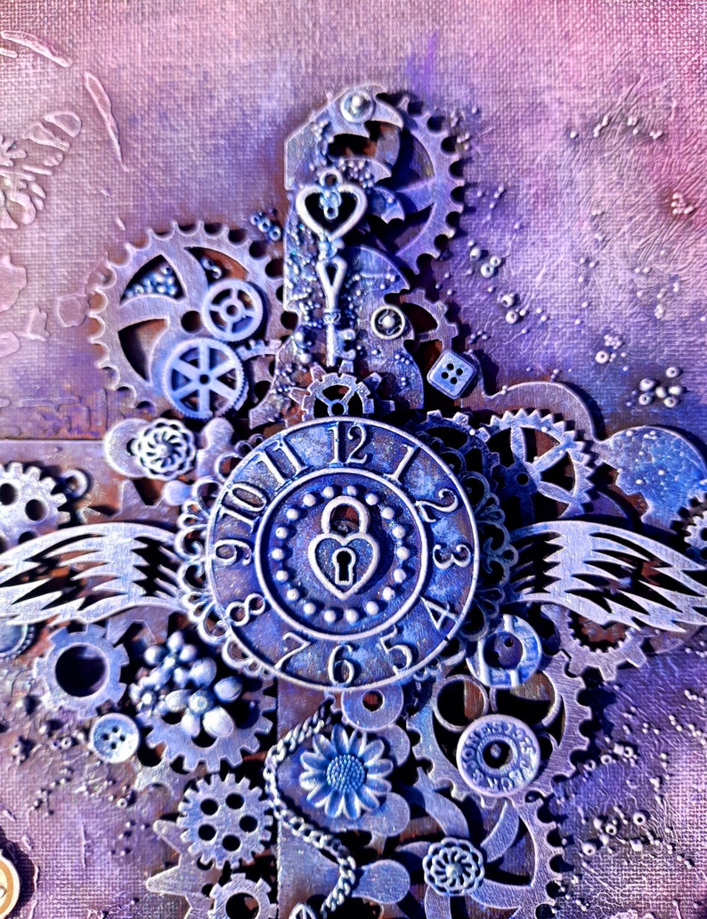 Steampunk Wall Art Wall Art Steampunk Canvas Wall Decor | Etsy