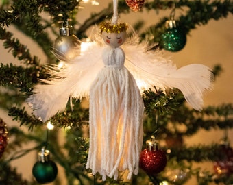 Angel Tassel adornos navideños