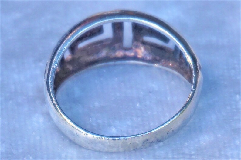 Vintage Filigree Style Unisex Ring Sterling Silver Stamped 925 Collectible Rare Find Fine Jewelry Gift For Her Or Him Same Day Free Shipping