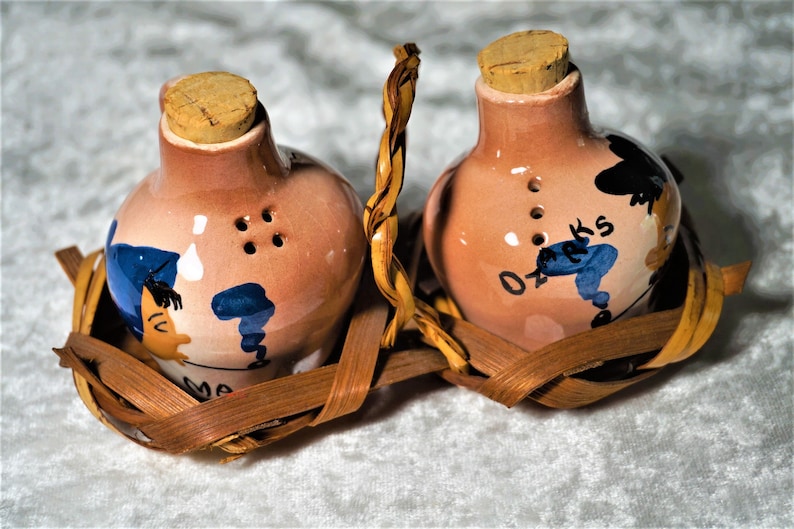 Vintage Porcelain Salt /& Pepper Shakers Table Caddie Collectible Rare Find Home Decor Gift For Her Kitchen Dining Same Day Free Shipping
