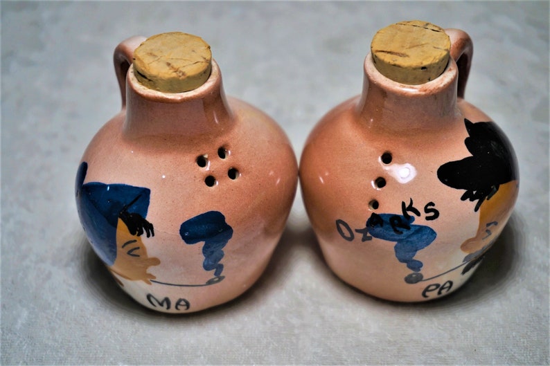 Vintage Porcelain Salt /& Pepper Shakers Table Caddie Collectible Rare Find Home Decor Gift For Her Kitchen Dining Same Day Free Shipping