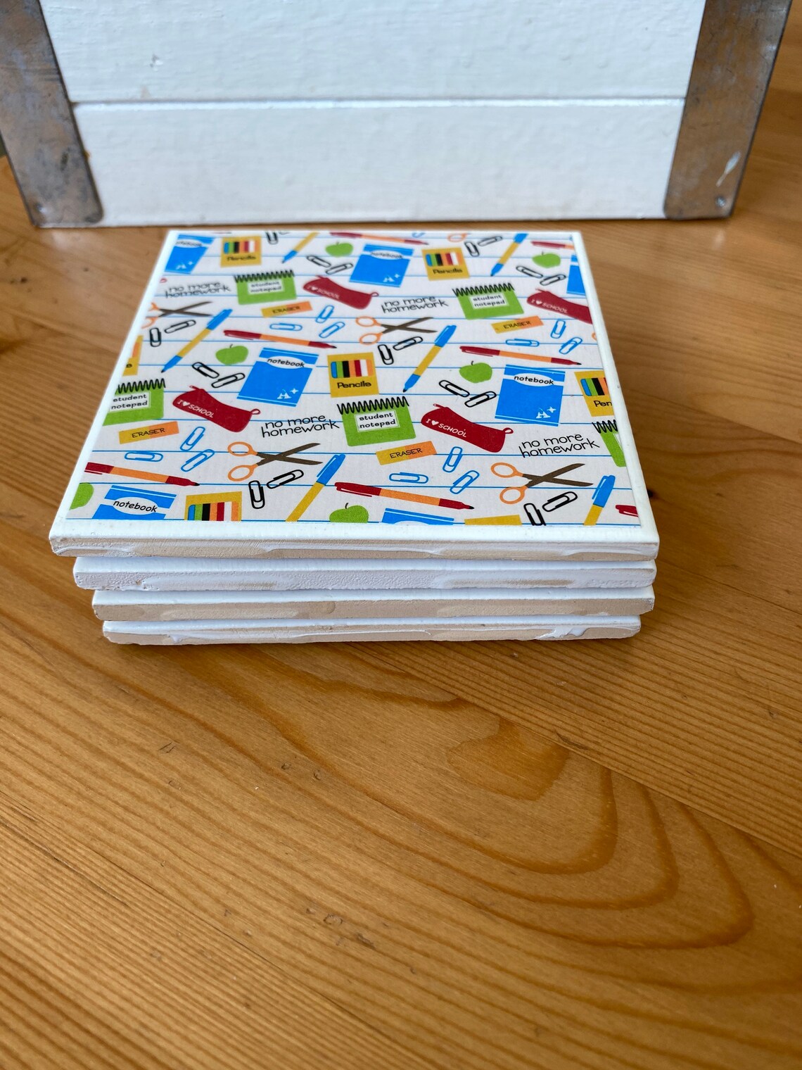 Teacher Coasters set of 4 Etsy