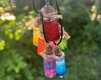 Glitter Potion Shaker Necklace