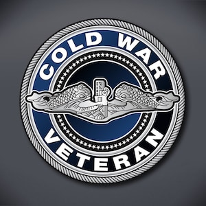 United States Submarine Service - Cold War Veteran Decal, Silent Service, US Submarine Service Veteran, Submarine Dolphins