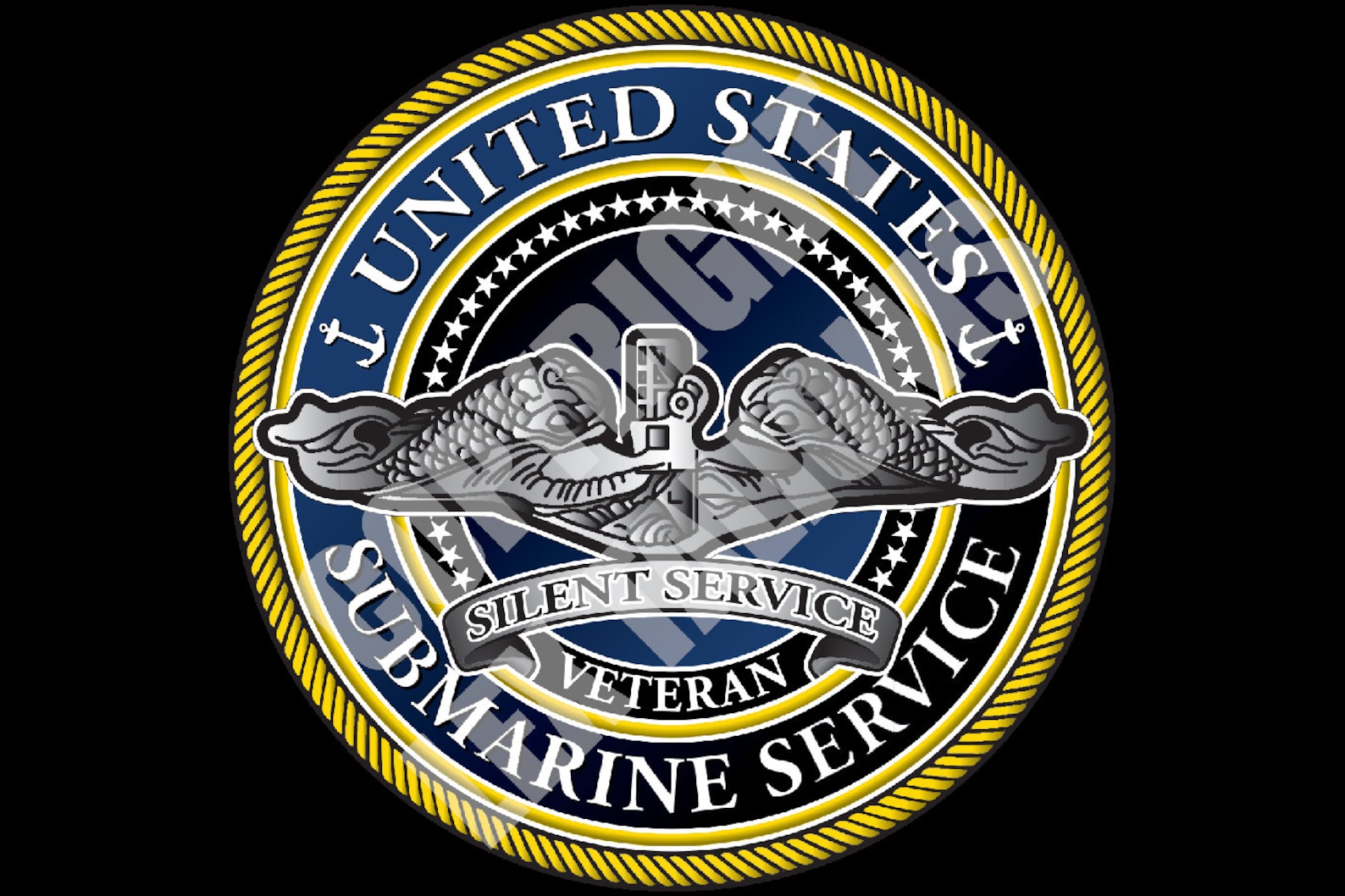 United States Submarine Service Dolphins Decal Silent Etsy