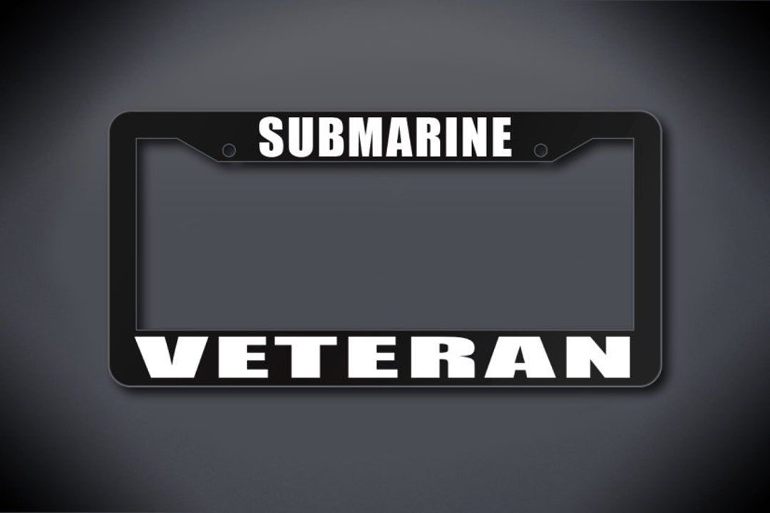 United States Submarine Veteran License Plate Frame, Submarine Service