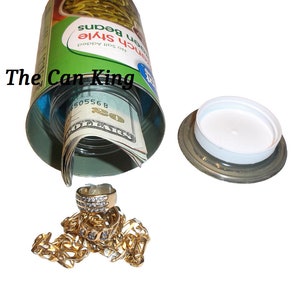 Green Beans diversion can safe stash cash jewelry box money piggy bank
