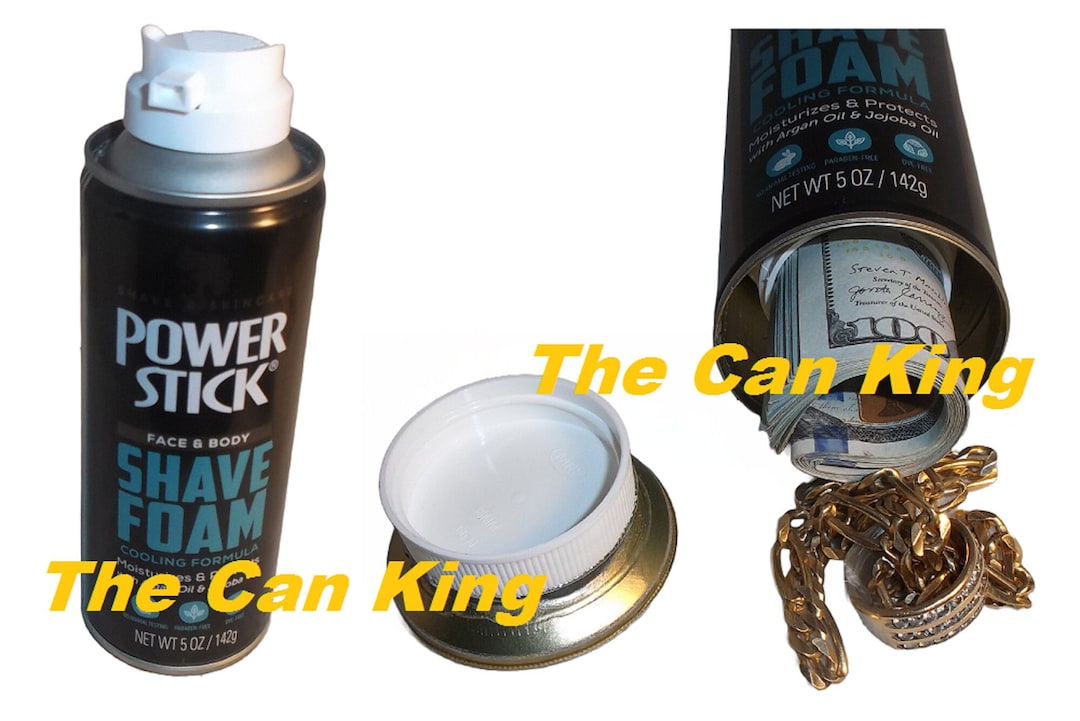 Shaving Cream Diversion Can Safe Stash Hide Cash Jewelry Box Etsy