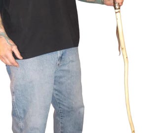 Tennessee Walking Stick- Wood Hiking Stick Staff Hike Pole Hand Carved Cane #66