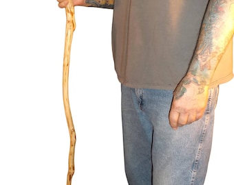 Tennessee Walking Stick- Wood Hiking Stick Staff Hike Pole Hand Carved Cane #102